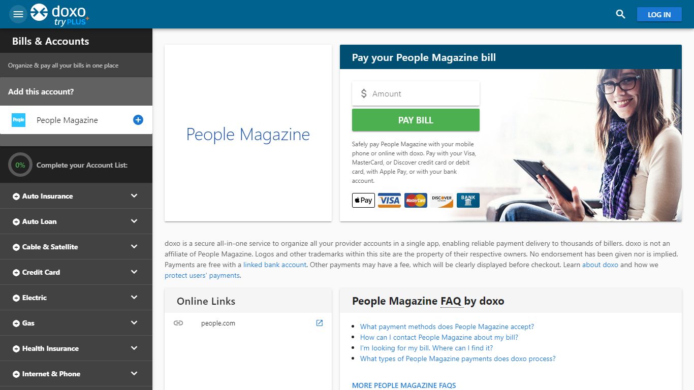 People Magazine | Pay Your Bill Online | doxo.com